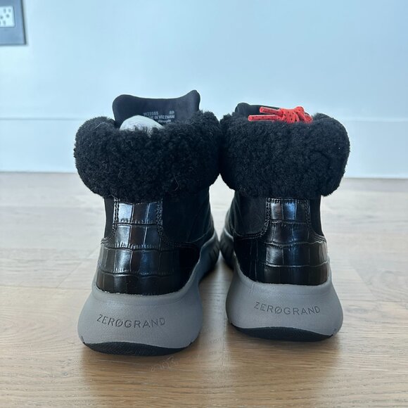 Cole Haan ZERØGRAND Flex Sneaker Boot Women’s 8B Black Water Resistant NWT - Picture 7 of 11